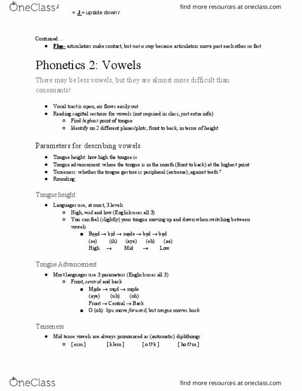 LINGUIS 101 Lecture Notes - Lecture 3: Vocal Tract, Tenseness, Vocal Folds thumbnail