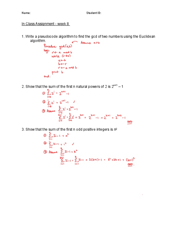 MACM 101 Lecture Notes - Pseudocode, Euclidean Algorithm thumbnail