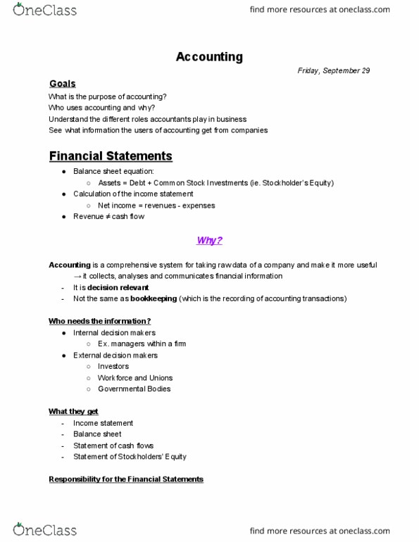 UGBA 10 Lecture Notes - Lecture 14: Financial Statement, Income Statement, Certified Public Accountant thumbnail