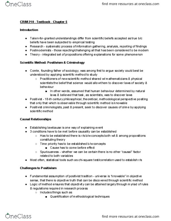 CRIM 210 Chapter Notes - Chapter 5: Y Chromosome, Twin, Somatotype And Constitutional Psychology thumbnail