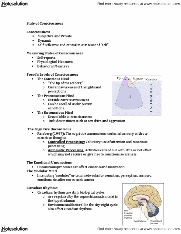 Psychology 1000 Lecture Notes - Curare, Memory Consolidation, Dopaminergic thumbnail