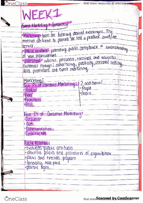 STHM 3428 Lecture Notes - Lecture 1: Rna thumbnail