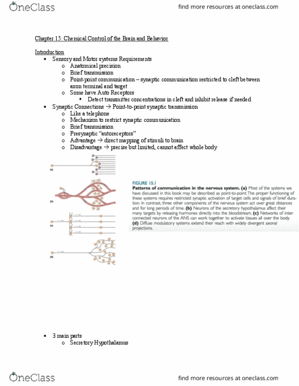 NSCI320 Chapter Notes - Chapter 15: Lower Motor Neuron, Adrenal Gland, Anterior Pituitary thumbnail