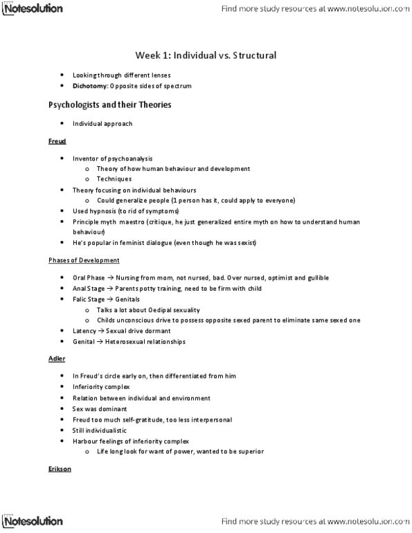 DST 500 Lecture Notes - Social Forces, Antinomy, Psy thumbnail