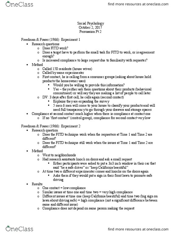 PSYCH 2C03 Lecture Notes - Lecture 13: Features New To Windows 8, Research Question thumbnail