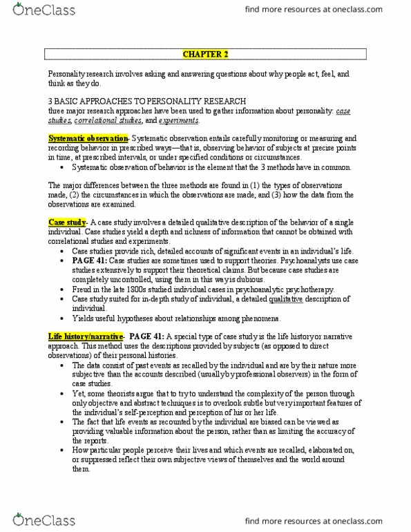 PSYC 2130 Chapter Notes - Chapter 2: Scatter Plot, American Psychological Association, Random Assignment thumbnail