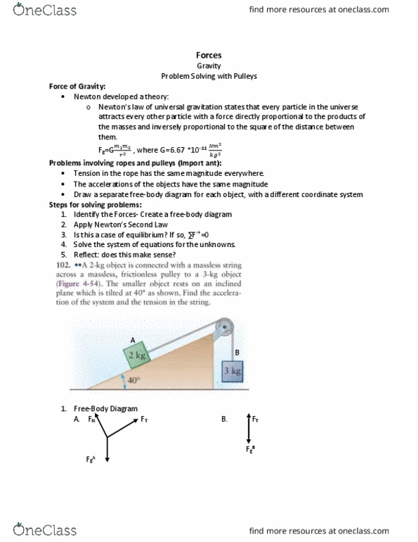 PHYS 1420 Lecture 10: Gravity and Tension thumbnail