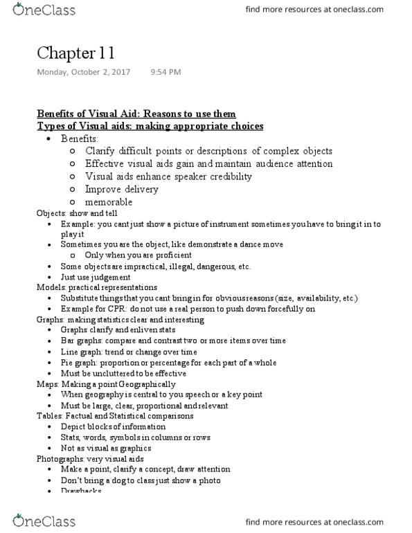 COMM 107 Chapter Notes - Chapter 11: Line Graph, Microsoft Powerpoint thumbnail