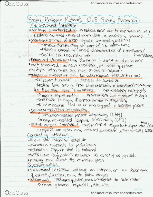 SSH 301 Chapter 5: Social Research Methods, Fourth Canadian Edition Chapter 5 thumbnail