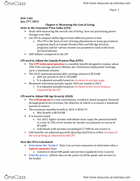 ECO 1102 Lecture Notes - Lecture 6: Capital Good, Nominal Interest Rate, Real Interest Rate thumbnail