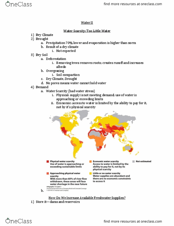 Environmental Science 1021F/G Lecture 5: Water II thumbnail