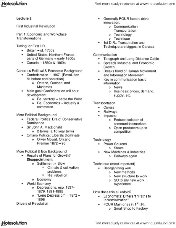 LABRST 1A03 Lecture Notes - Lecture 2: Mastercraftsman, Wok, Transpiration thumbnail