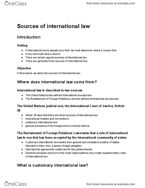 LSB 4633 Lecture Notes - Lecture 4: International Trade Law, Due Process, Contract thumbnail