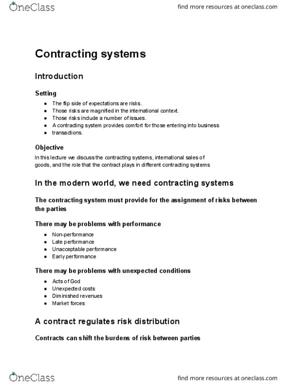 LSB 4633 Lecture Notes - Lecture 7: Lex Mercatoria, United Nations Convention On Contracts For The International Sale Of Goods thumbnail