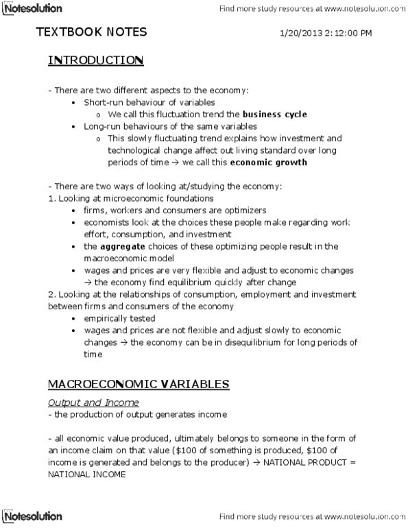 ECON 102 Chapter Notes - Chapter 19: Interest Rate, Nominal Interest Rate, Aggregate Demand thumbnail