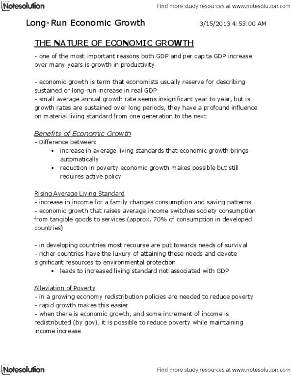ECON 102 Chapter Notes - Chapter 26: Shortage, Capital Accumulation, Opportunity Cost thumbnail