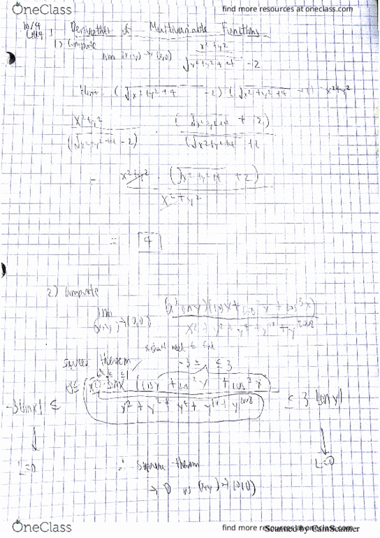 L24 Math 233 Lecture 14: Derivatives of Multivariable Functions (Oct 4 2017) thumbnail