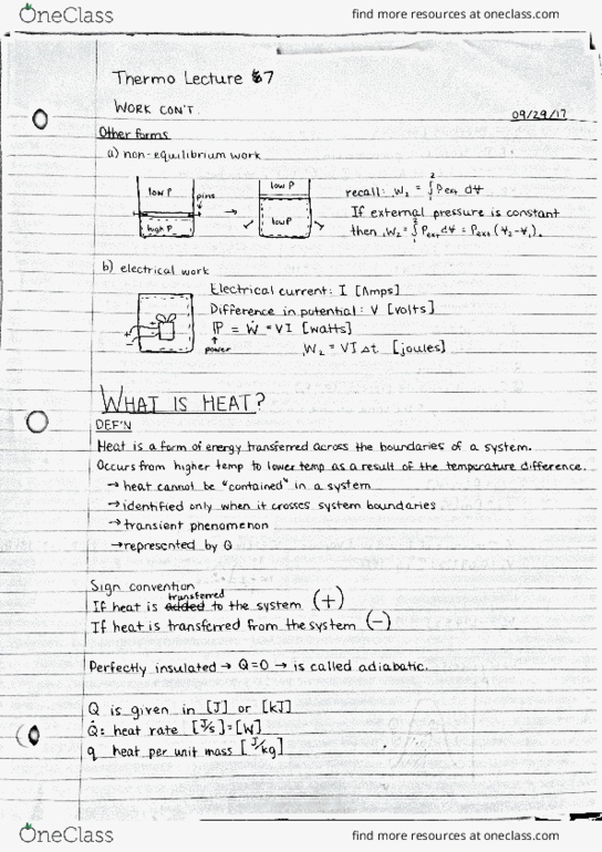 MCG 2130 Lecture Notes - Lecture 7: Ideal Gas, Gas Constant, Sign Convention thumbnail
