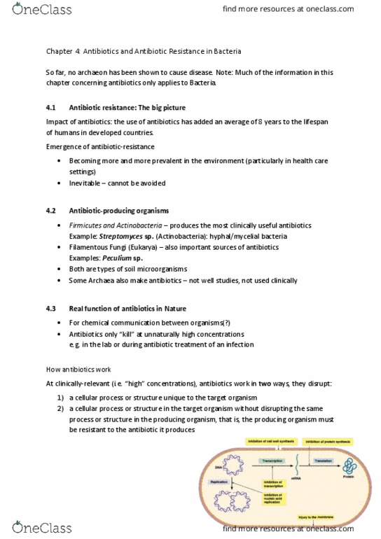 MICB 201 Lecture 7: Antibiotics and Antibiotic Resistance in Bacteria thumbnail