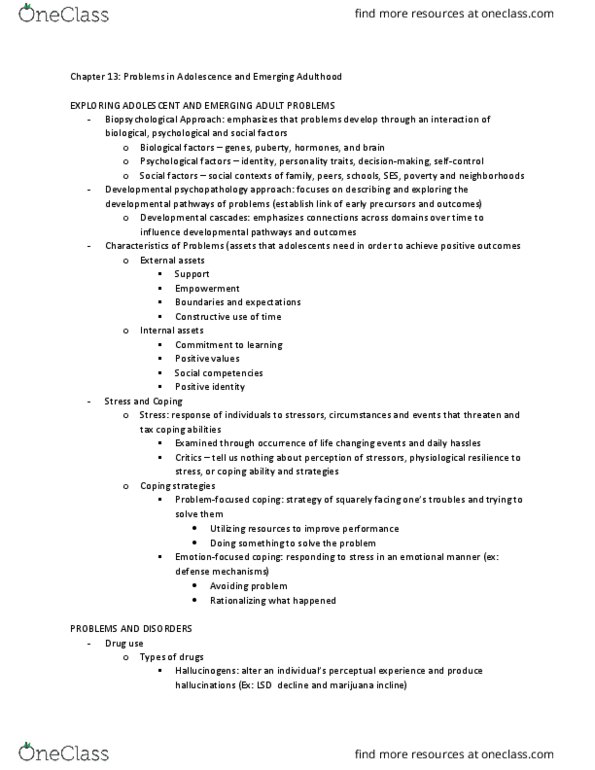 CLDP 3338 Lecture Notes - Lecture 12: Anabolic Steroid, Caffeine, Status Offense thumbnail