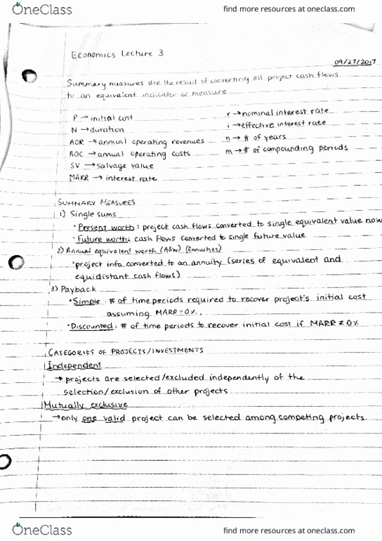ECO 1192 Lecture Notes - Lecture 3: Nominal Interest Rate, Mansfield, European Credit Transfer And Accumulation System thumbnail