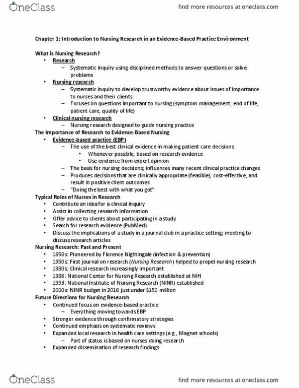 NURS 3205 Chapter Notes - Chapter 1: Etiology, World View, Palliative Care thumbnail