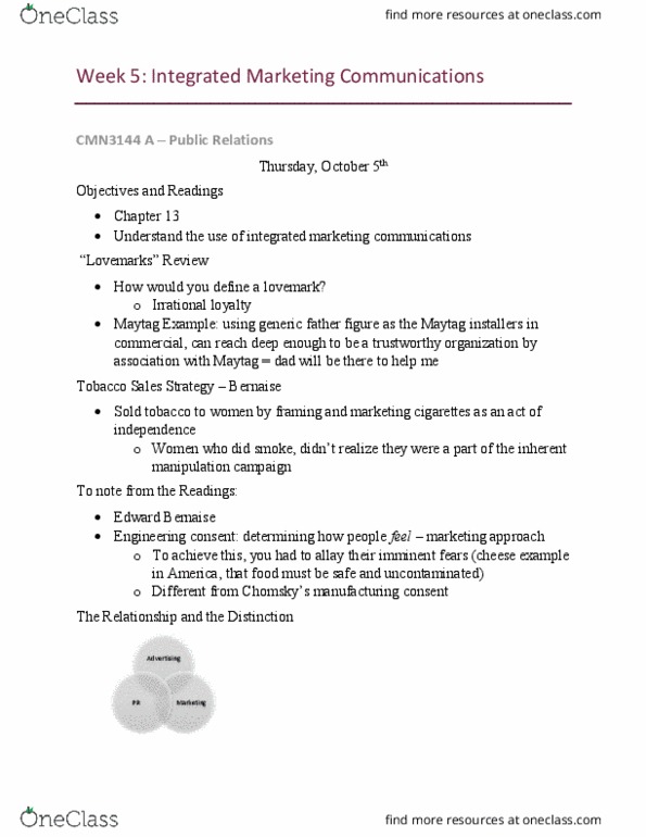 CMN 3144 Lecture Notes - Lecture 4: Marketing Mix, Carbon Monoxide Detector, Tim Hortons thumbnail