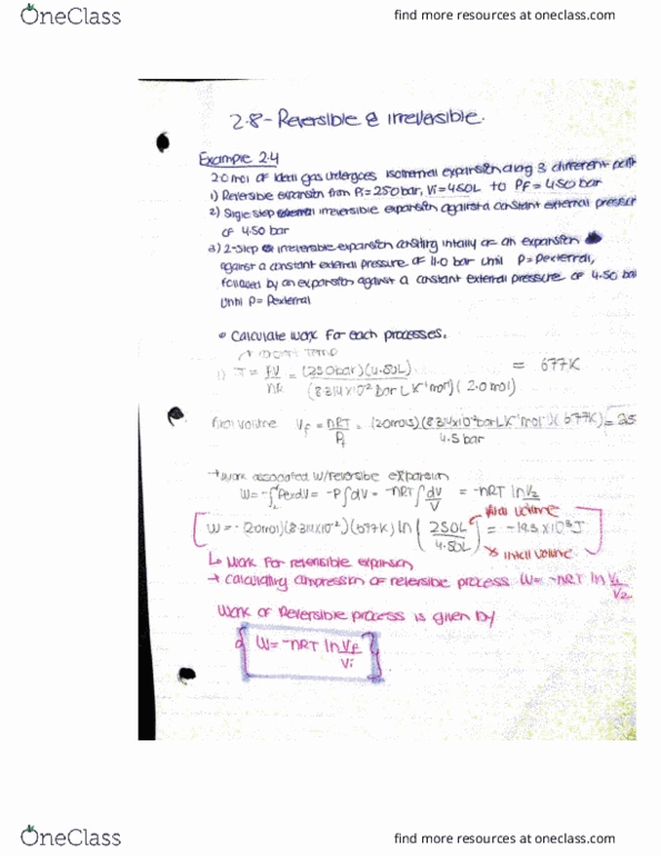 CHEM 2011 Lecture 5: 2.8 irreversibility thumbnail