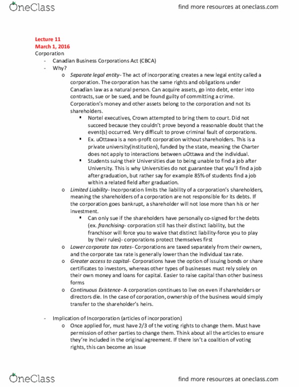 ADM 3360 Lecture Notes - Lecture 11: Publication Ban, Tax Bracket, Amplifier thumbnail