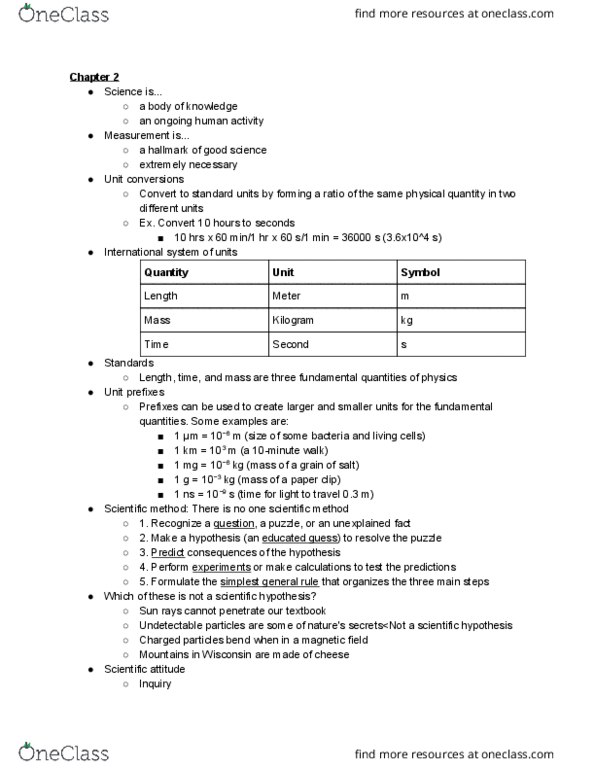 PHYS 121 Lecture Notes - Lecture 2: Scientific Theory, Paper Clip, Scientific Method thumbnail