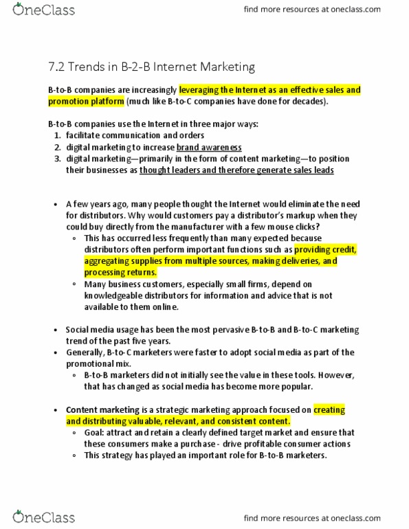 MKT 337 Chapter Notes - Chapter 7: Search Engine Optimization, Display Advertising, Retail thumbnail