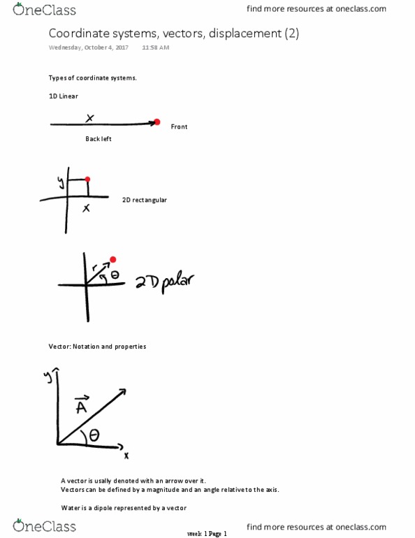PHYS 1A Lecture Notes - Lecture 2: Hypotenuse thumbnail