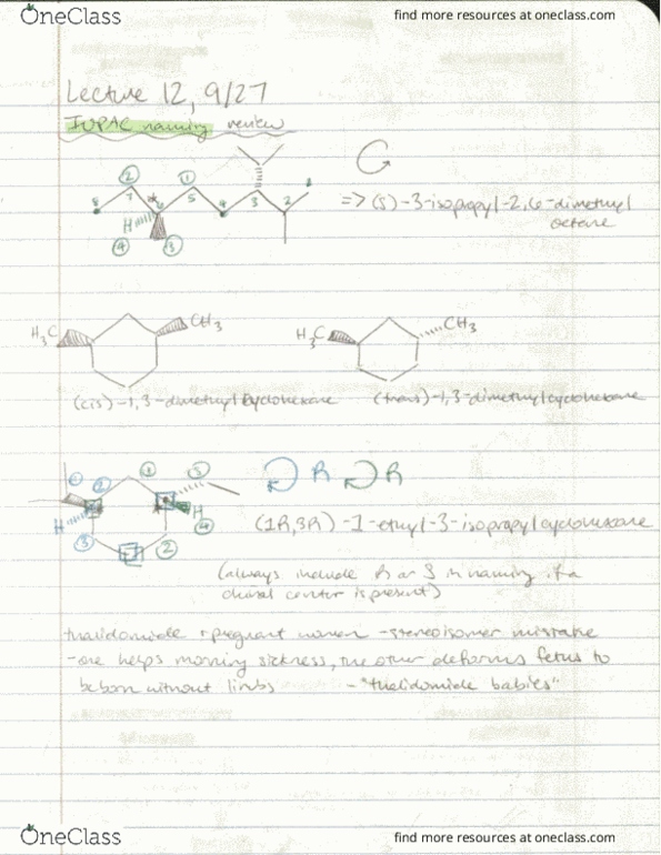 CH 320M Lecture 12: Sep 27 - IUPAC Naming Review, Isomers, Stereoisomers, Constitutional Isomers, Configurational Isomers, Conformational Isomers, Enantiomers, and Diastereomers thumbnail