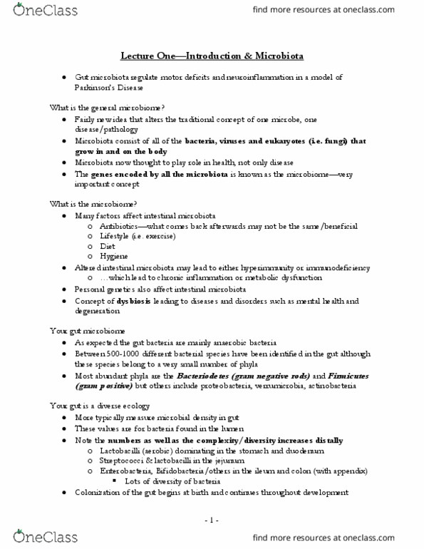 HMB300H1 Lecture Notes - Lecture 1: Nerve Plexus, Lacto Vegetarianism, Meconium thumbnail