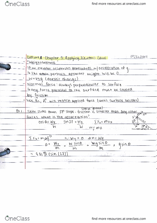 PHY 121 Lecture 8: Chapter 5 Applying Newton's Laws thumbnail