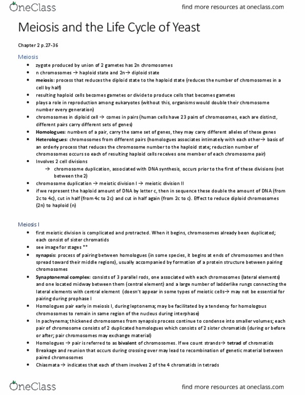 BIOL 1090 Chapter Notes - Chapter 2: Telophase, Decay Product, Cytokinesis thumbnail