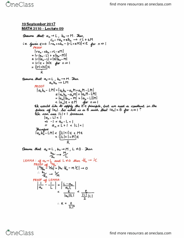 MATH 3110 Lecture 9: MATH 3110 Lecture 09 - 19 September 2017 thumbnail