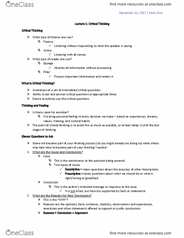 BLG 599 Lecture Notes - Lecture 1: Ad Hominem, Nirvana Fallacy, Standard Deviation thumbnail