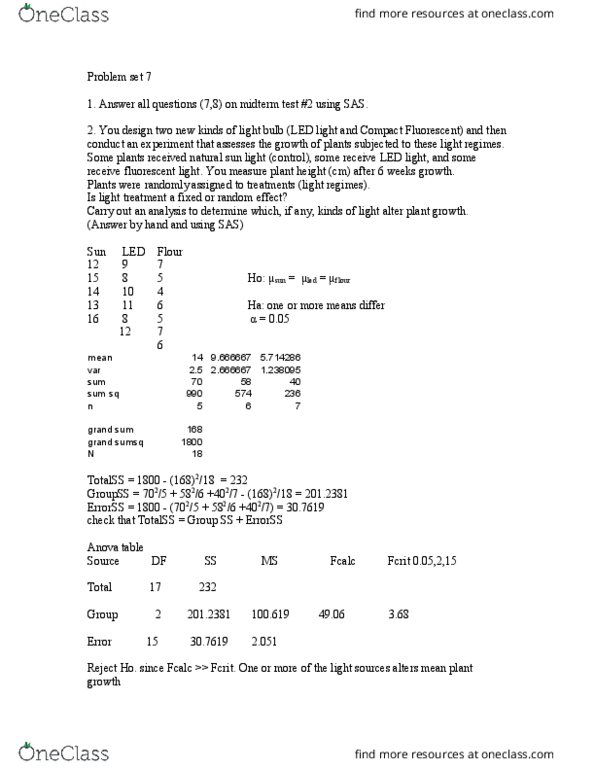 BIOL 2060 Lecture Notes Winter 2017 Lecture 7 Type I And Type Ii 