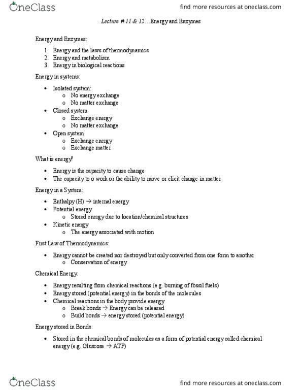 BIOL 1000 Lecture Notes - Lecture 11: Competitive Inhibition, Nicotinamide Adenine Dinucleotide, Melanin thumbnail