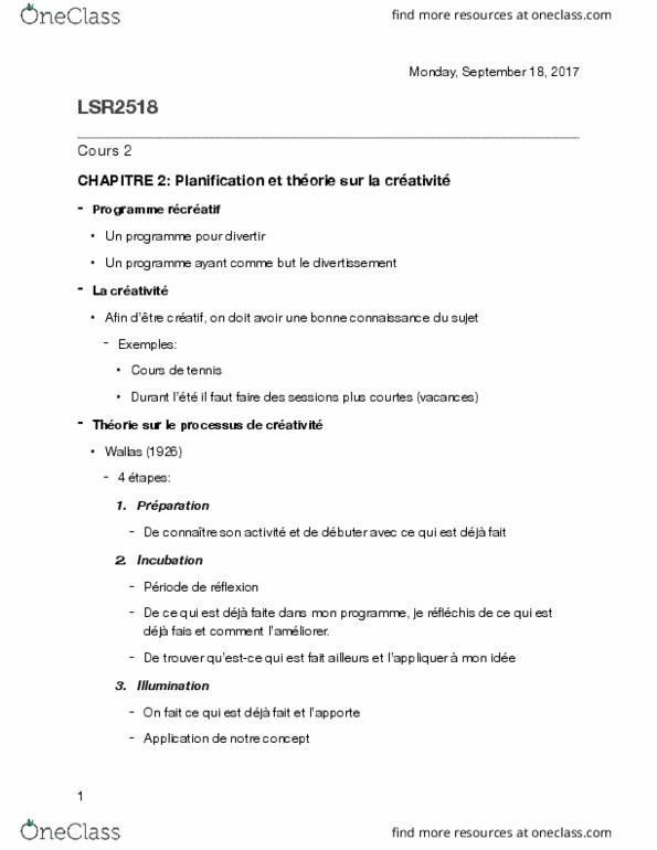 LSR 2518 Lecture Notes - Lecture 2: Le Monde, Voseo thumbnail