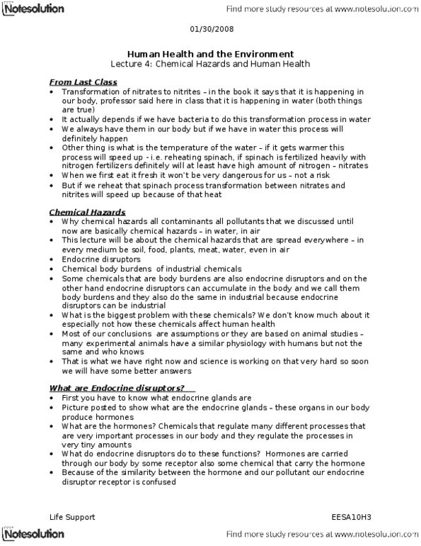 HLTHAGE 4Z06 Lecture Notes - Lecture 4: Acne Vulgaris, Chlordane, Lipophilicity thumbnail