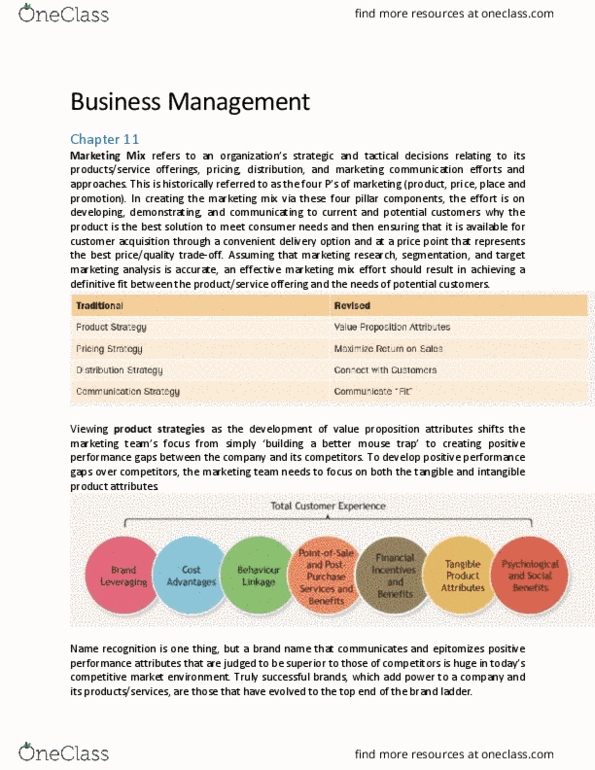 COMM 103 Chapter Notes - Chapter 11: Customer Engagement, Rifling, Marketing Mix thumbnail