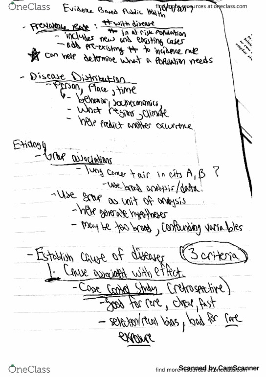 BPH 206 Lecture 8: Evidence Based Public Health Notes thumbnail