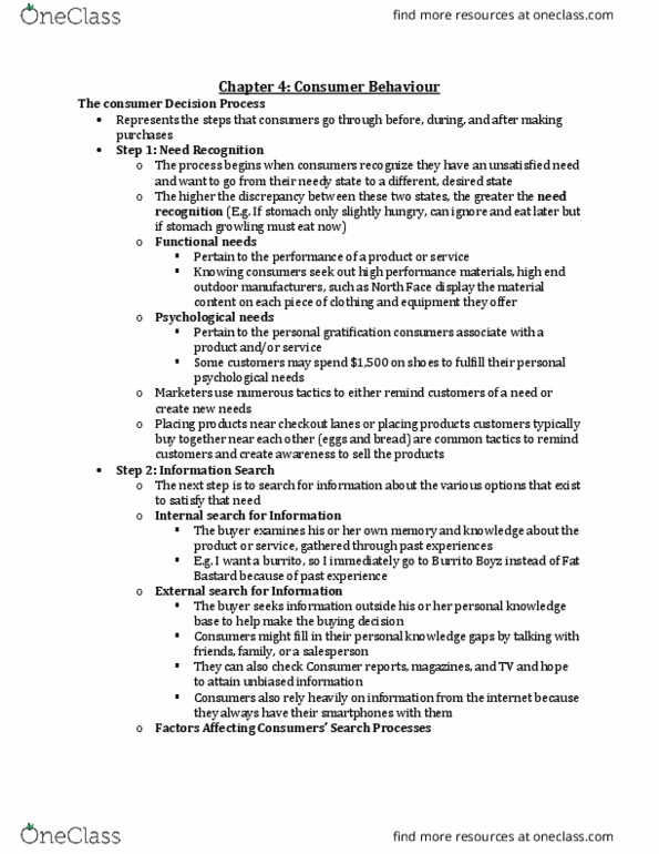 BU352 Lecture Notes - Lecture 4: Decision Rule, Relate, The Item thumbnail