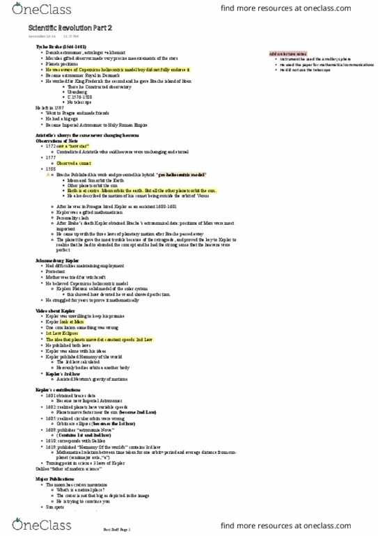 NATS 1745 Lecture Notes - Lecture 17: Homography, Water Clock, Astronomia Nova thumbnail