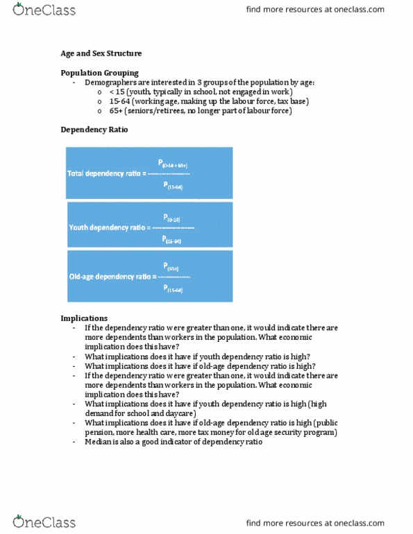 GEO 231 Lecture Notes - Lecture 3: Miscarriage, Sexually Transmitted Infection, Infant Mortality thumbnail