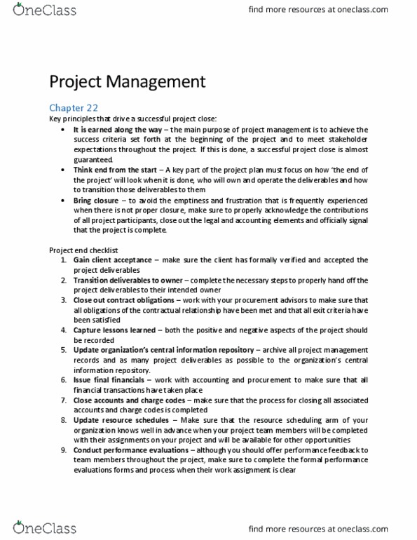 COMM 153 Chapter 22: Project Management ch 22 thumbnail