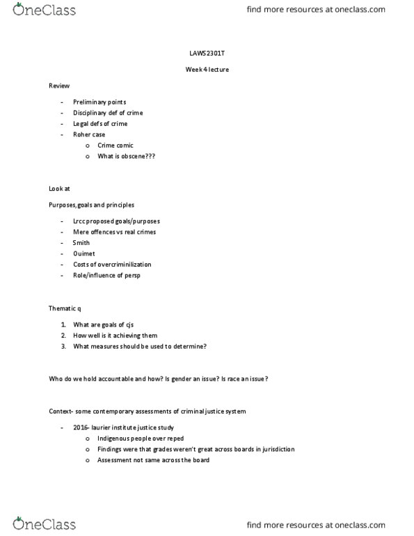 LCL 1502 Lecture Notes - Lecture 4: Sensationalism, James Langley, Malum Prohibitum thumbnail