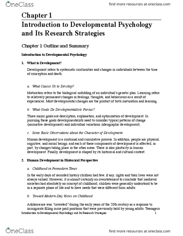 PSYC 2110 Chapter Notes - Chapter 1: Confounding, Dependent And Independent Variables, Longitudinal Study thumbnail